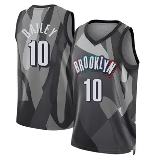 Brooklyn Nets Men's Amari Bailey Gray Swingman 2024/25 City Edition Jersey