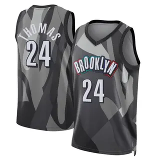 Brooklyn Nets Men's Cam Thomas Gray Swingman 2024/25 City Edition Jersey