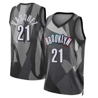 Brooklyn Nets Men's Greivis Vasquez Gray Swingman 2024/25 City Edition Jersey