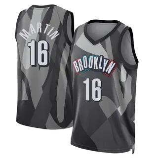 Brooklyn Nets Men's Jaylen Martin Gray Swingman 2024/25 City Edition Jersey