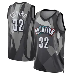 Brooklyn Nets Men's Julius Erving Gray Swingman 2024/25 City Edition Jersey