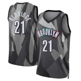 Brooklyn Nets Men's LaMarcus Aldridge Gray Swingman 2024/25 City Edition Jersey