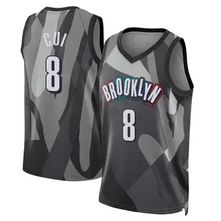 Brooklyn Nets Men's Yongxi Cui Gray Swingman 2024/25 City Edition Jersey