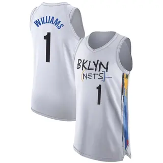 Brooklyn Nets Men's Ziaire Williams White Authentic 2022/23 City Edition Jersey