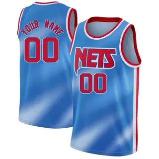 Brooklyn Nets Youth Custom Blue Swingman 2020/21 Classic Edition Jersey