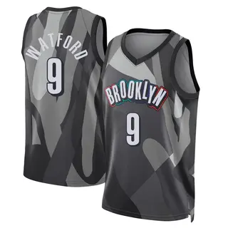 Brooklyn Nets Youth Trendon Watford Gray Swingman 2024/25 City Edition Jersey